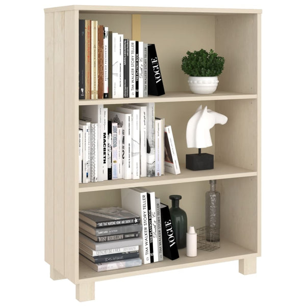 Bücherschrank HAMAR Honigbraun Kiefer Massivholz