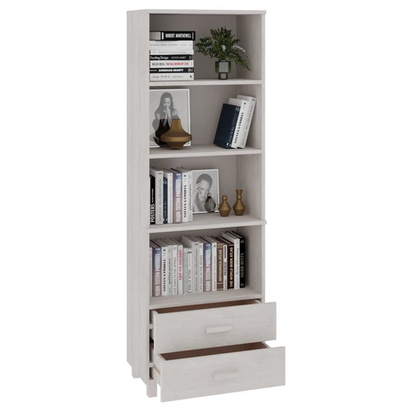 Highboard Weiß Kiefer Massivholz 60x180 cm
