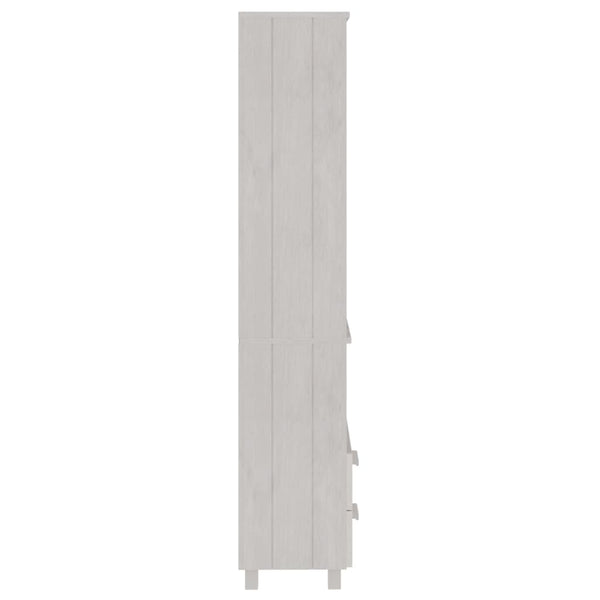Highboard Weiß Kiefer Massivholz 60x180 cm