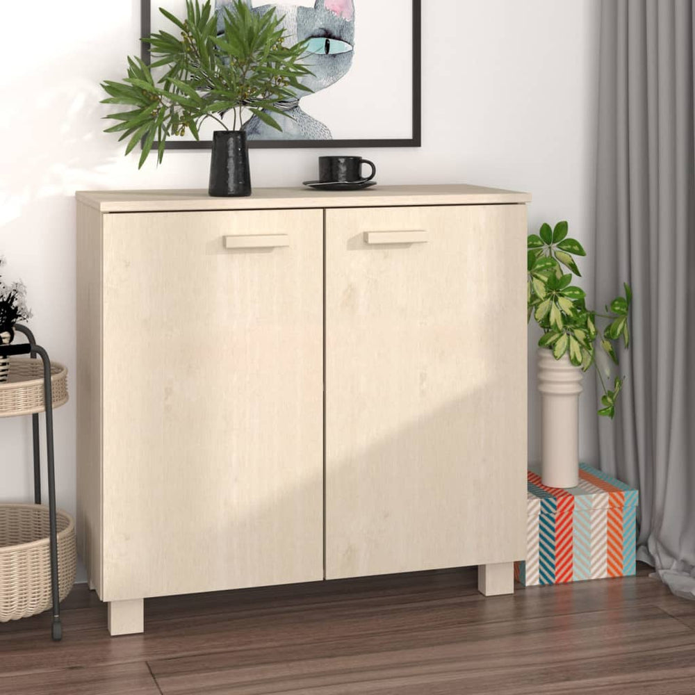 Sideboard HAMAR Honigbraun Kiefer Massivholz 85 cm