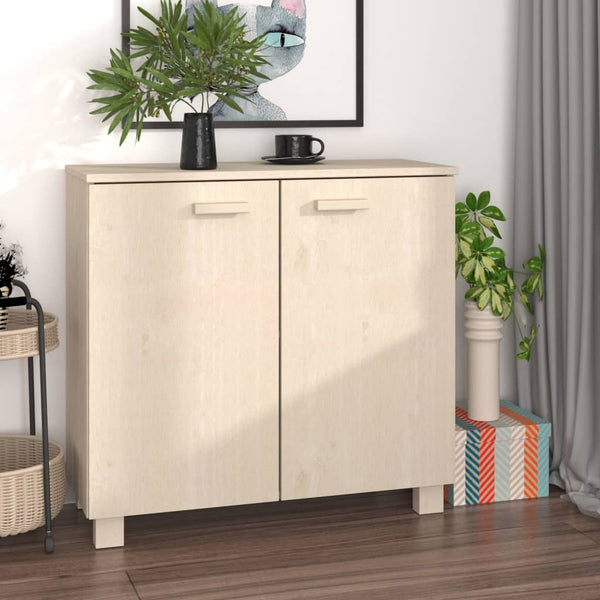 Sideboard HAMAR Honigbraun Kiefer Massivholz 85 cm