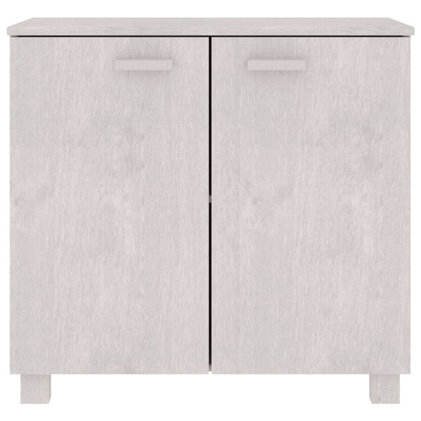 Sideboard HAMAR Weiß Kiefer Massivholz 85cm