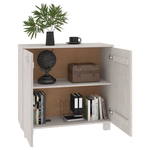 Sideboard HAMAR Weiß Kiefer Massivholz 85cm