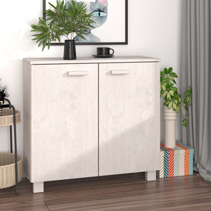 Sideboard HAMAR Weiß Kiefer Massivholz 85cm