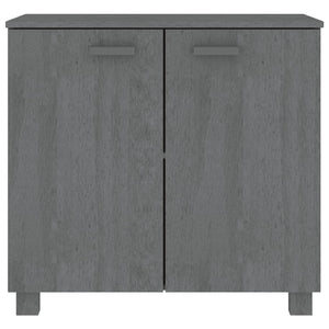 Sideboard HAMAR Dunkelgrau Kiefer Massivholz 85 cm