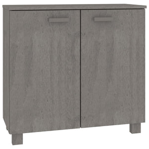 Sideboard HAMAR Hellgrau Kiefer Massivholz 85cm