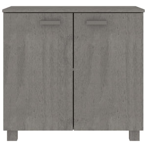 Sideboard HAMAR Hellgrau Kiefer Massivholz 85cm