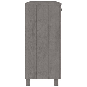 Sideboard HAMAR Hellgrau Kiefer Massivholz 85cm