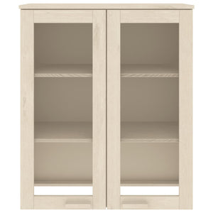 Highboard Aufsatz HAMAR Honigbraun Massivholz