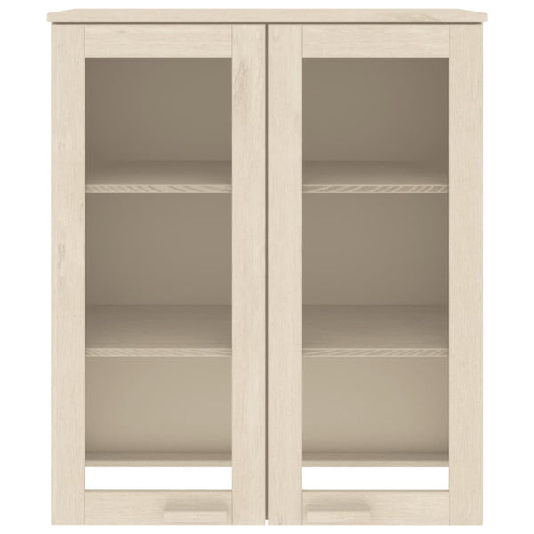 Highboard Aufsatz HAMAR Honigbraun Massivholz