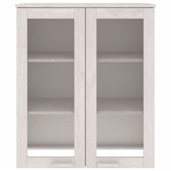 Highboard Aufsatz Weiß Massivholz 85cm