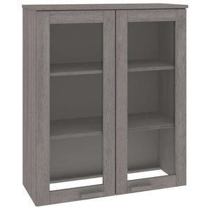 Highboard Aufsatz Hellgrau 85x35x100cm