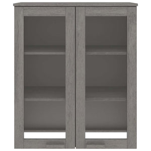 Highboard Aufsatz Hellgrau 85x35x100cm
