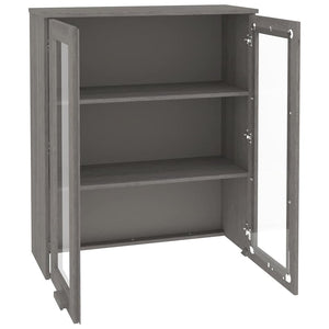 Highboard Aufsatz Hellgrau 85x35x100cm