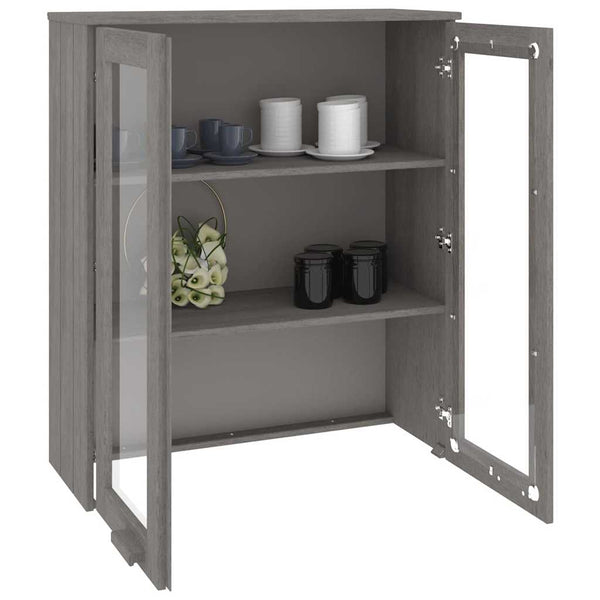 Highboard Aufsatz Hellgrau 85x35x100cm