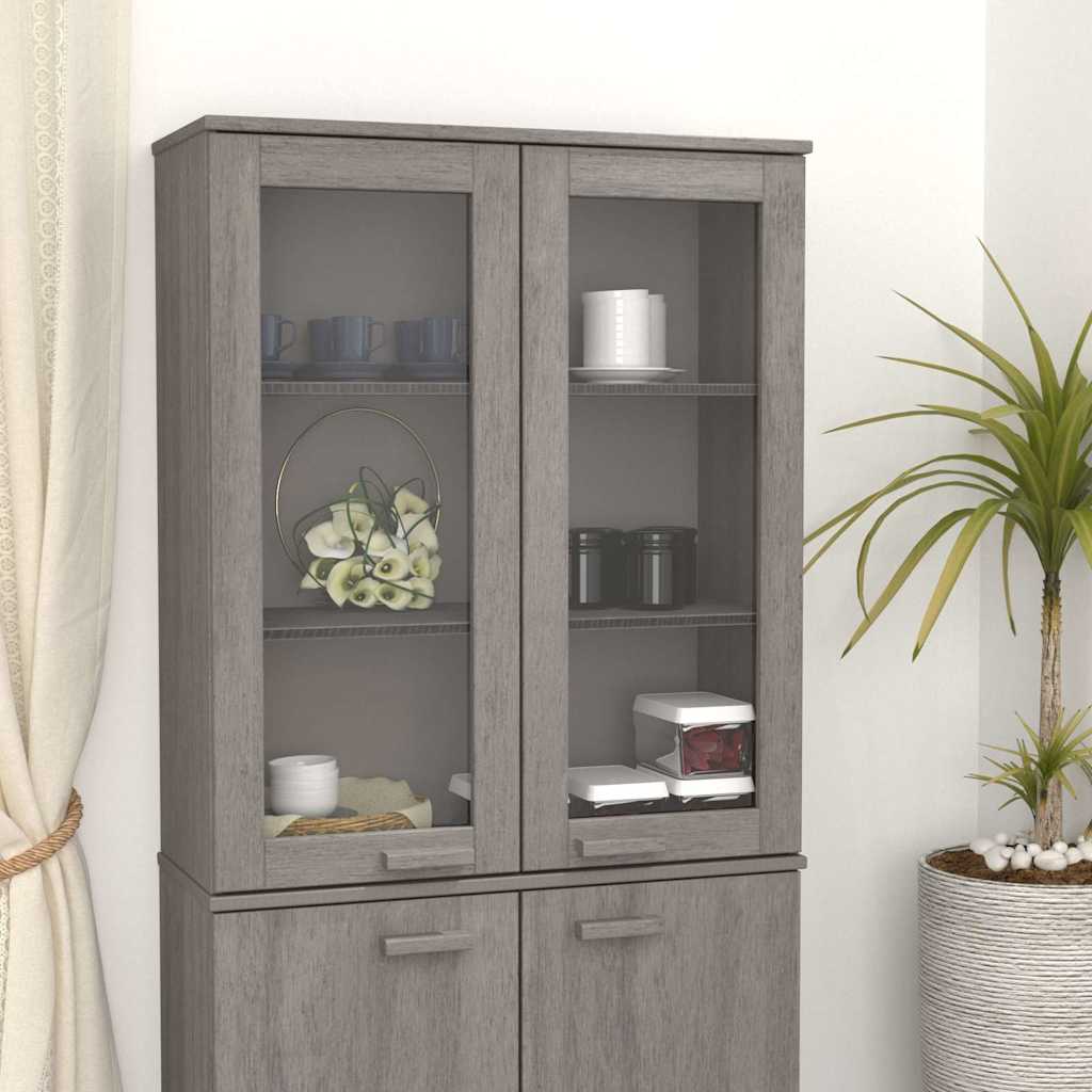 Highboard Aufsatz Hellgrau 85x35x100cm