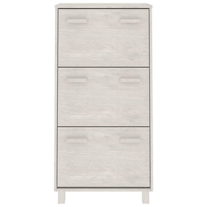 Weißer Schuhschrank Kiefer Massivholz 59,5cm