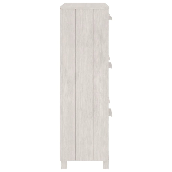 Weißer Schuhschrank Kiefer Massivholz 59,5cm