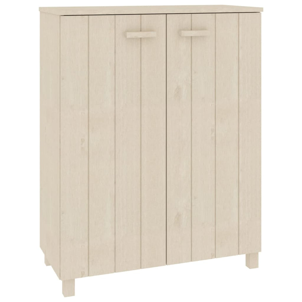 Massivholz Schuhschrank Honigbraun Kiefer
