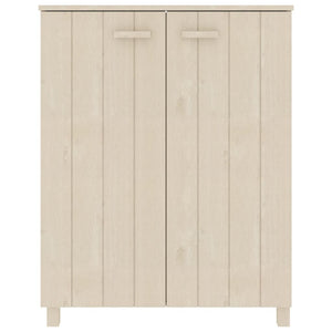 Massivholz Schuhschrank Honigbraun Kiefer