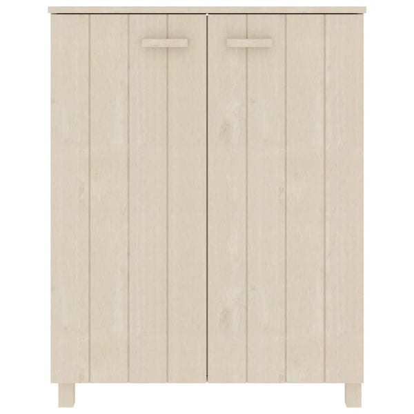 Massivholz Schuhschrank Honigbraun Kiefer