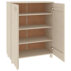 Massivholz Schuhschrank Honigbraun Kiefer