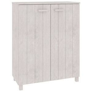 vidaXL Meuble à chaussures HAMAR blanc 85x40x108 cm bois de pin massif