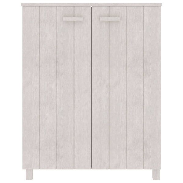 vidaXL Meuble à chaussures HAMAR blanc 85x40x108 cm bois de pin massif