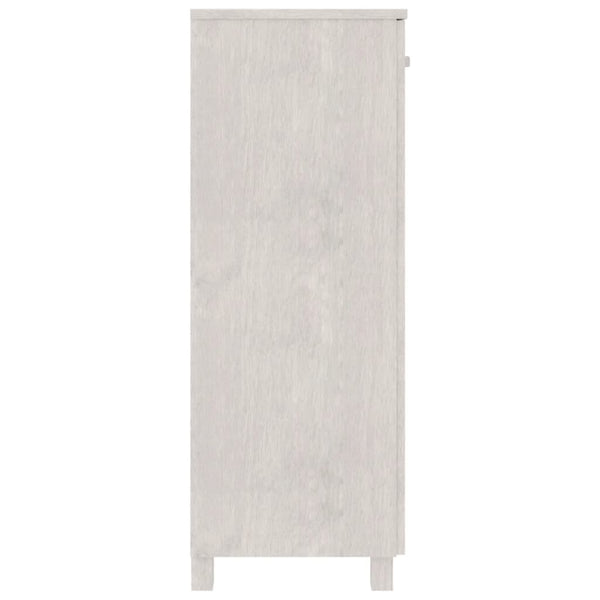 vidaXL Meuble à chaussures HAMAR blanc 85x40x108 cm bois de pin massif