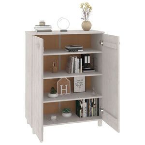 vidaXL Meuble à chaussures HAMAR blanc 85x40x108 cm bois de pin massif