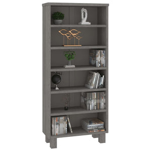 CD-Schrank Hellgrau Kiefer Massivholz