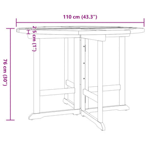 5-tlg. Garten-Essgruppe Klappbar Massivholz Teak