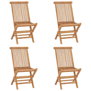5-tlg. Garten-Essgruppe Klappbar Massivholz Teak