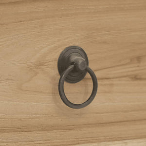 Massivholz Teak Schreibtisch mit 2 Schubladen