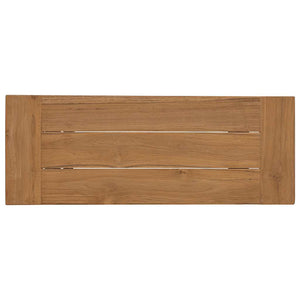 Massivholz Teak Bank 110 cm