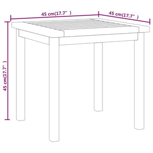 Teak Beistelltisch 45x45 cm