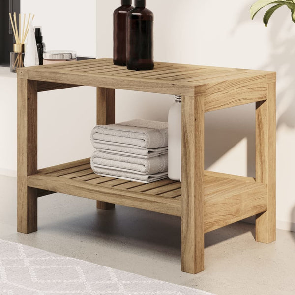 Teak Badezimmer Beistelltisch 60x30x45 cm