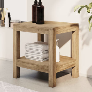 Teak Beistelltisch fürs Bad 45x35x45 cm