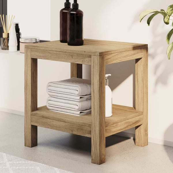 Teak Beistelltisch fürs Bad 45x35x45 cm