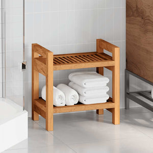 Teak Badezimmer Beistelltisch 45x30x45 cm