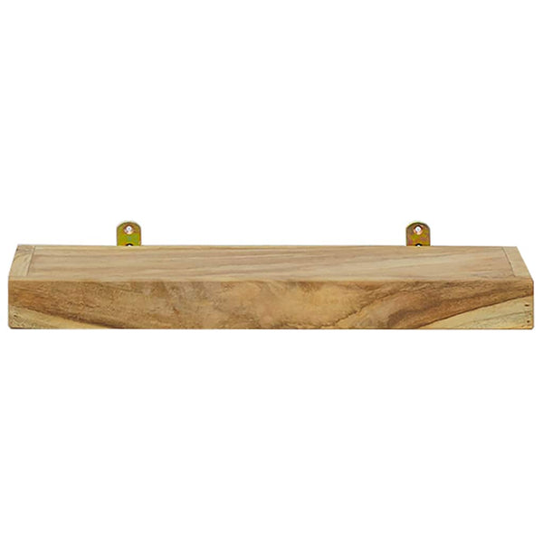 Massivholz Teak Wandregale, 2er-Set