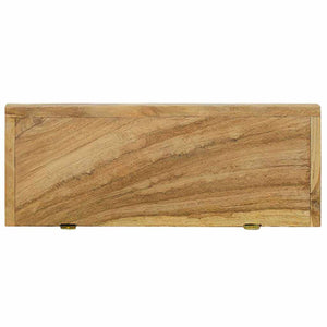 Massivholz Teak Wandregale, 2er-Set
