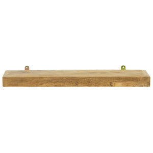 Wandregale 60x15 cm, 2er Set, Massivholz Teak