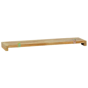 Wandregale 60x15 cm, 2er Set, Massivholz Teak