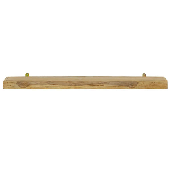 Wandregale 90x15 cm, 2er Set, Teakholz