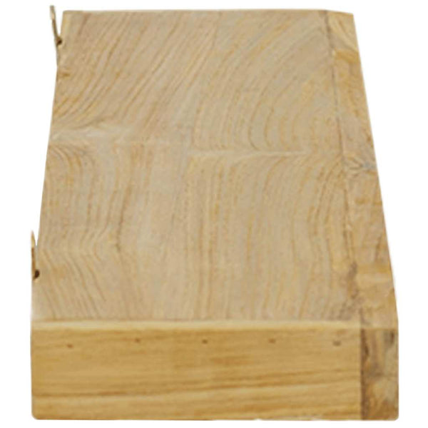 Wandregale 90x15 cm, 2er Set, Teakholz