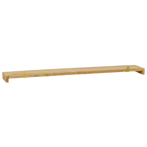 Wandregale 90x15 cm, 2er Set, Teakholz