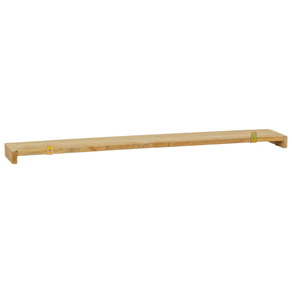 Wandregale 90x15 cm, 2er Set, Teakholz