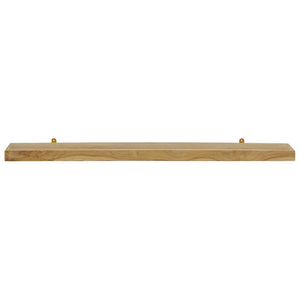 Massivholz Teak Wandregale, 2er Set
