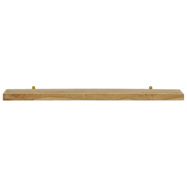 Massivholz Teak Wandregale, 2er Set